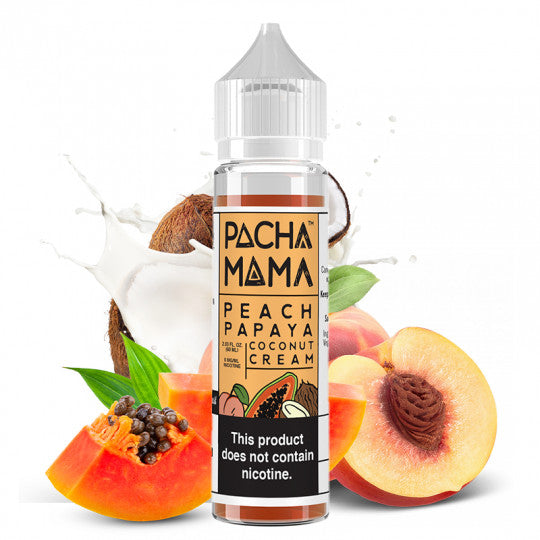 E-Liquide Peach Papaya Coconut Cream Pachamama