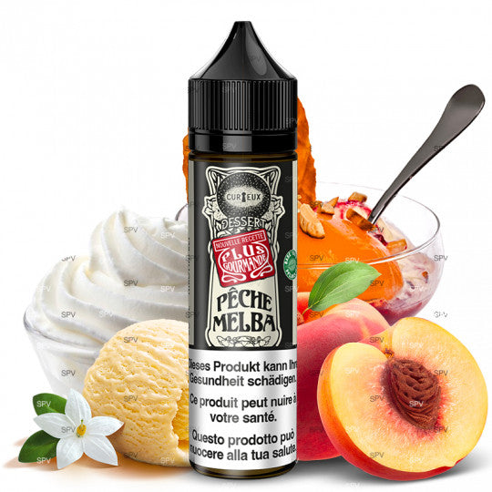 E-Liquide Pêche Melba Curieux Édition Dessert